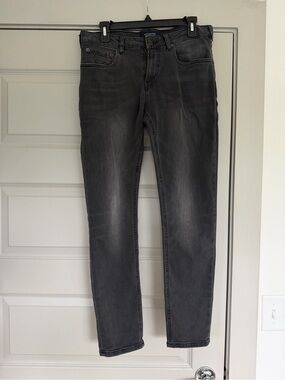 Scotch & Soda men’s Slim Straight Jeans in Charcoal Black, 32x30
